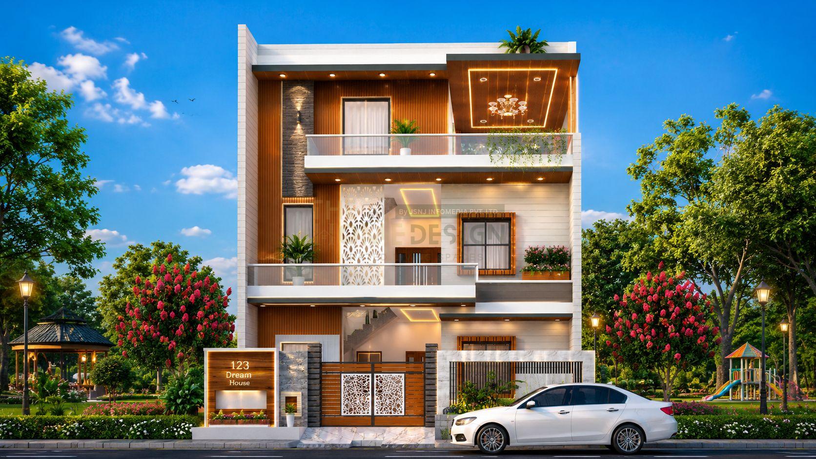 Modern Luxury Park-Facing Duplex Residence
