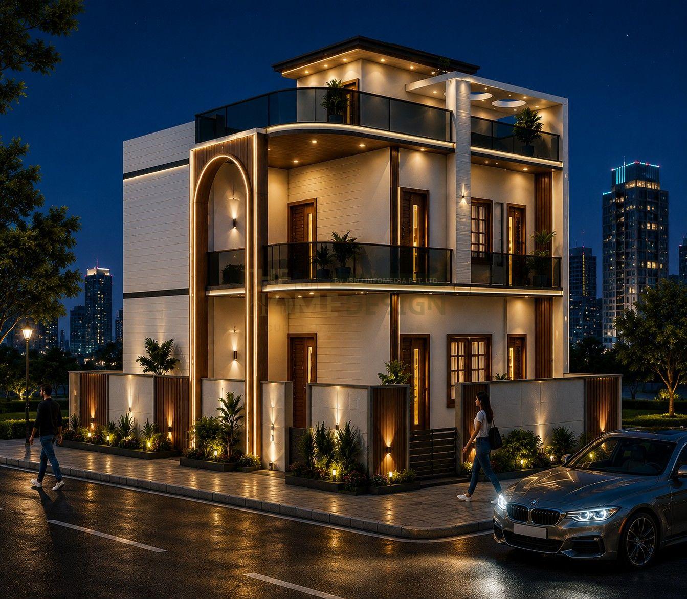 Modern House Design & 3D Front Elevation